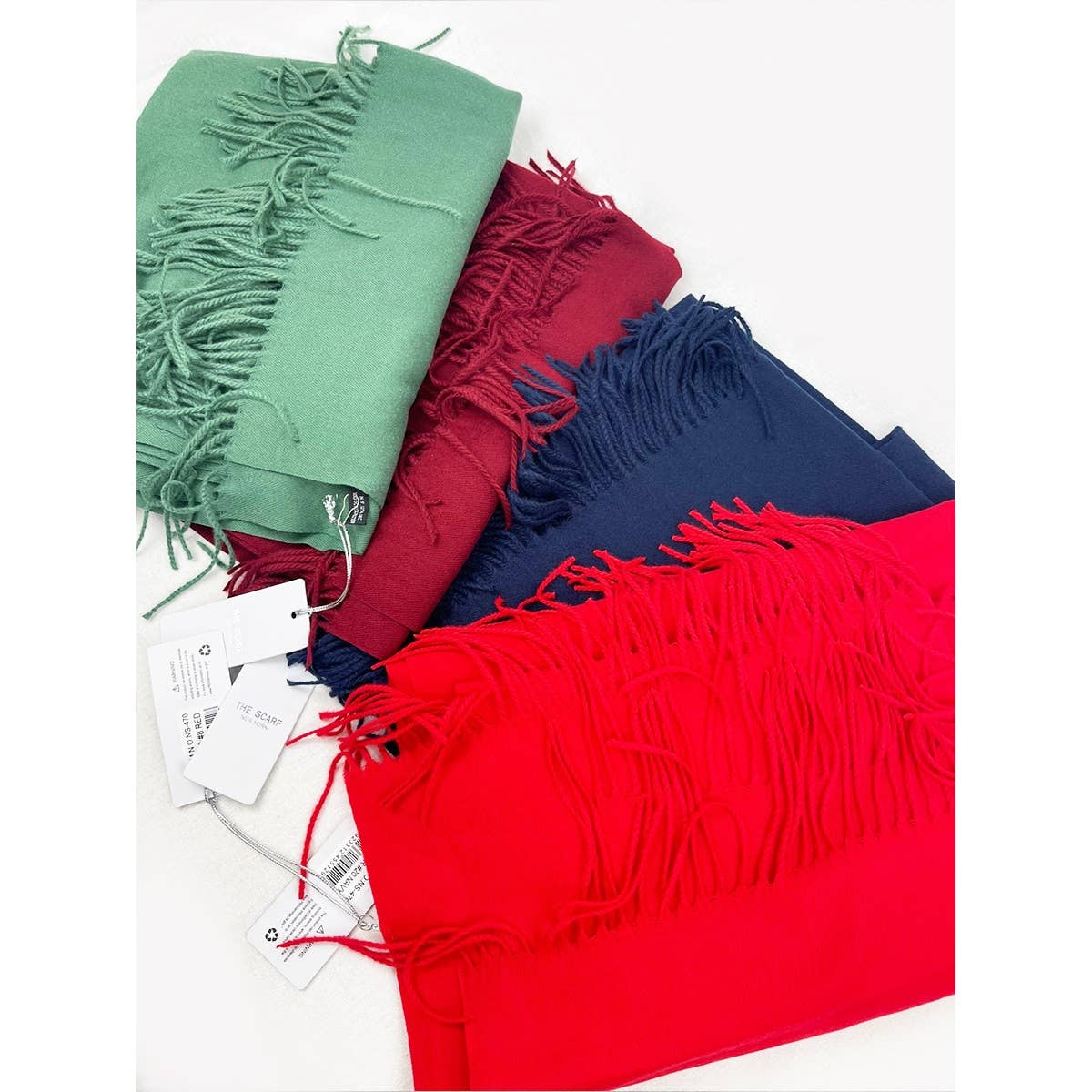 Brushed Soft Scarf With Tassel