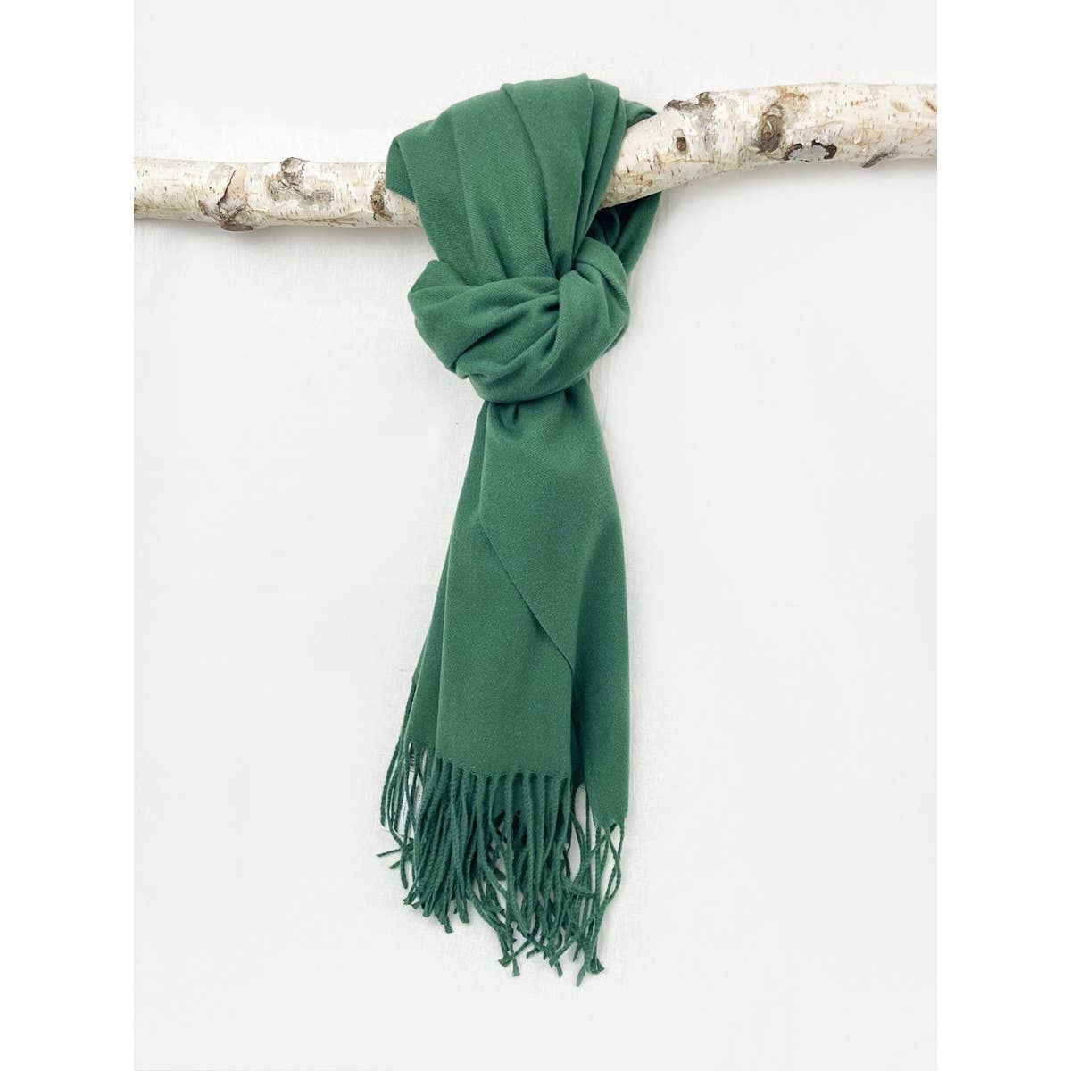 Brushed Soft Scarf With Tassel