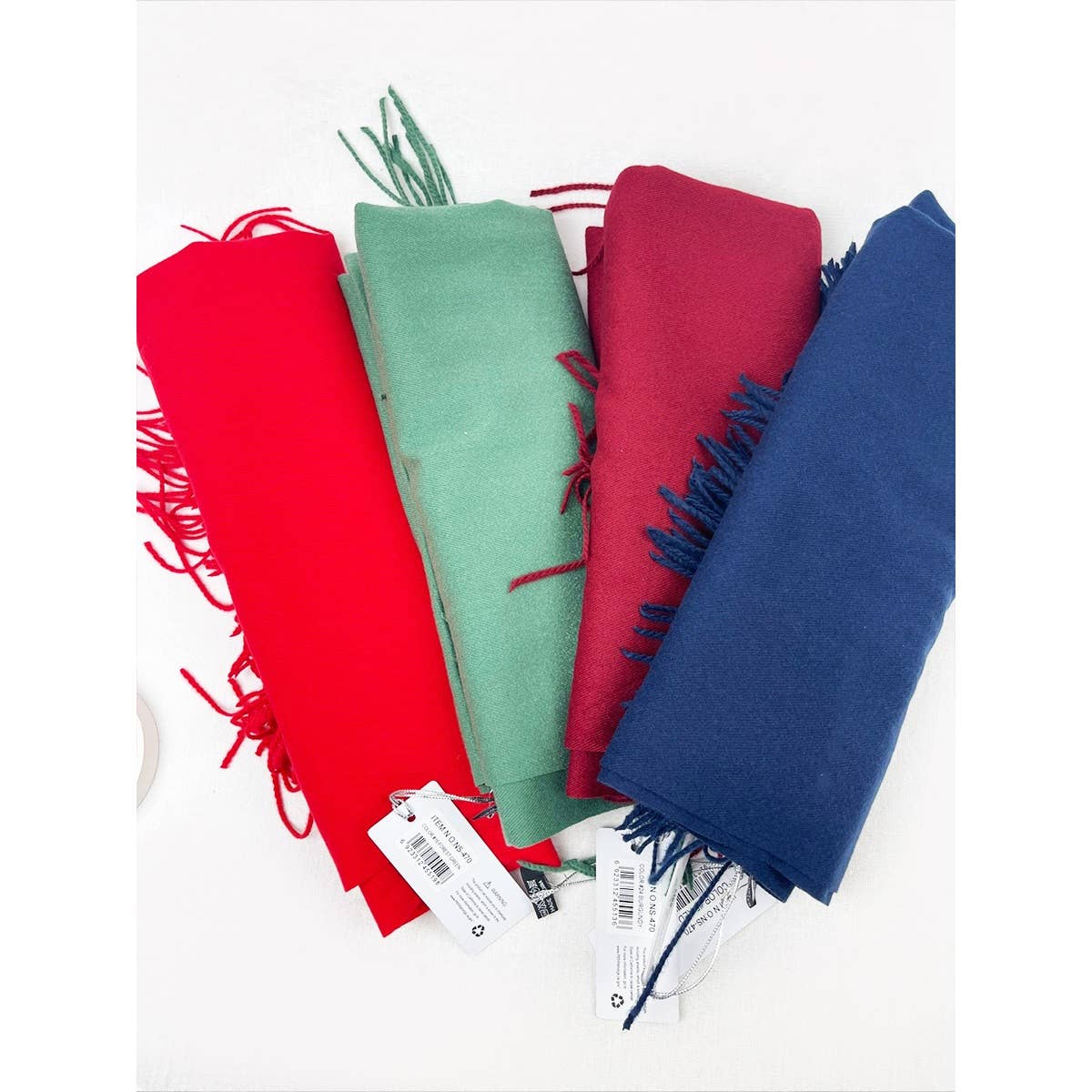Brushed Soft Scarf With Tassel