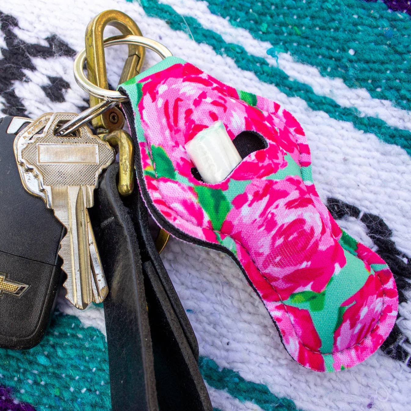 Chapstick Holder Keychains