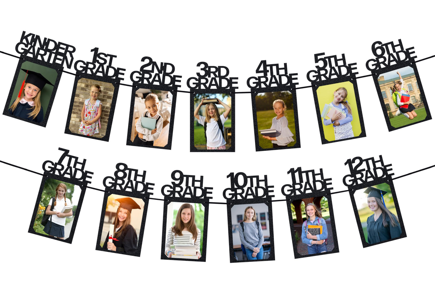 Class of 2025 Graduation Photo Banner – Kindergarten to 12th Grade