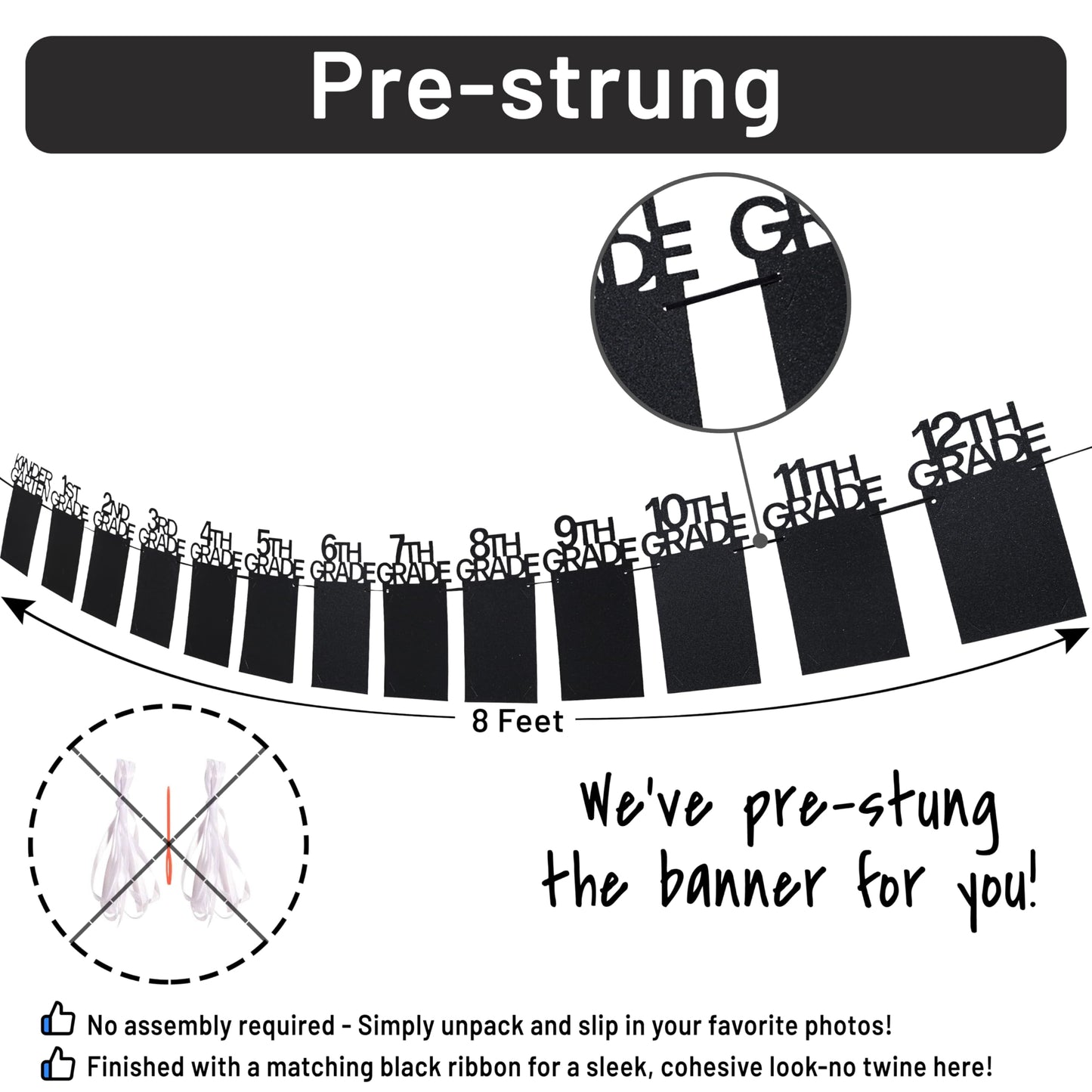 Class of 2025 Graduation Photo Banner – Kindergarten to 12th Grade
