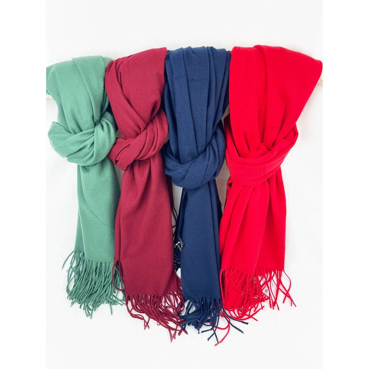 Brushed Soft Scarf With Tassel