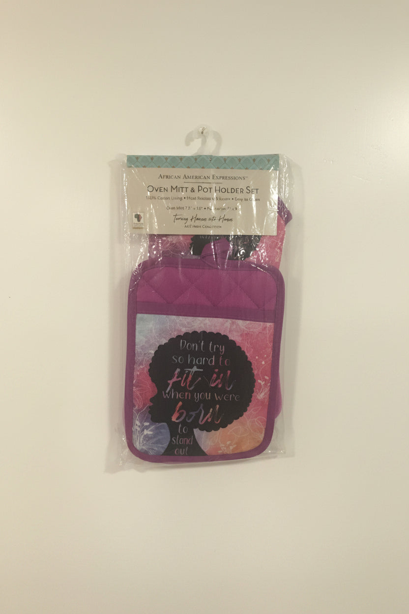 Potholder & Oven Mitt Set