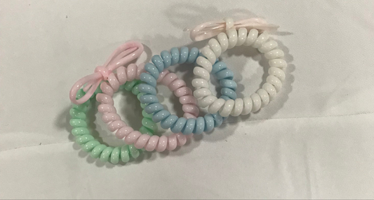 Ponytail cord coils