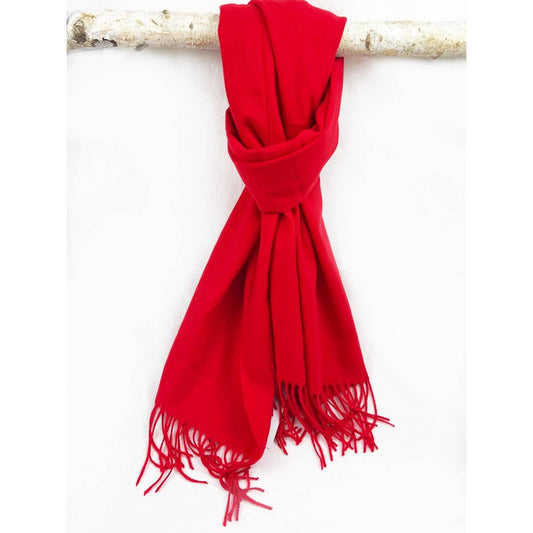 Brushed Soft Scarf With Tassel