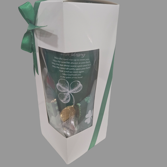St. Patrick's Day Shamrock Tumblers Gift Box.