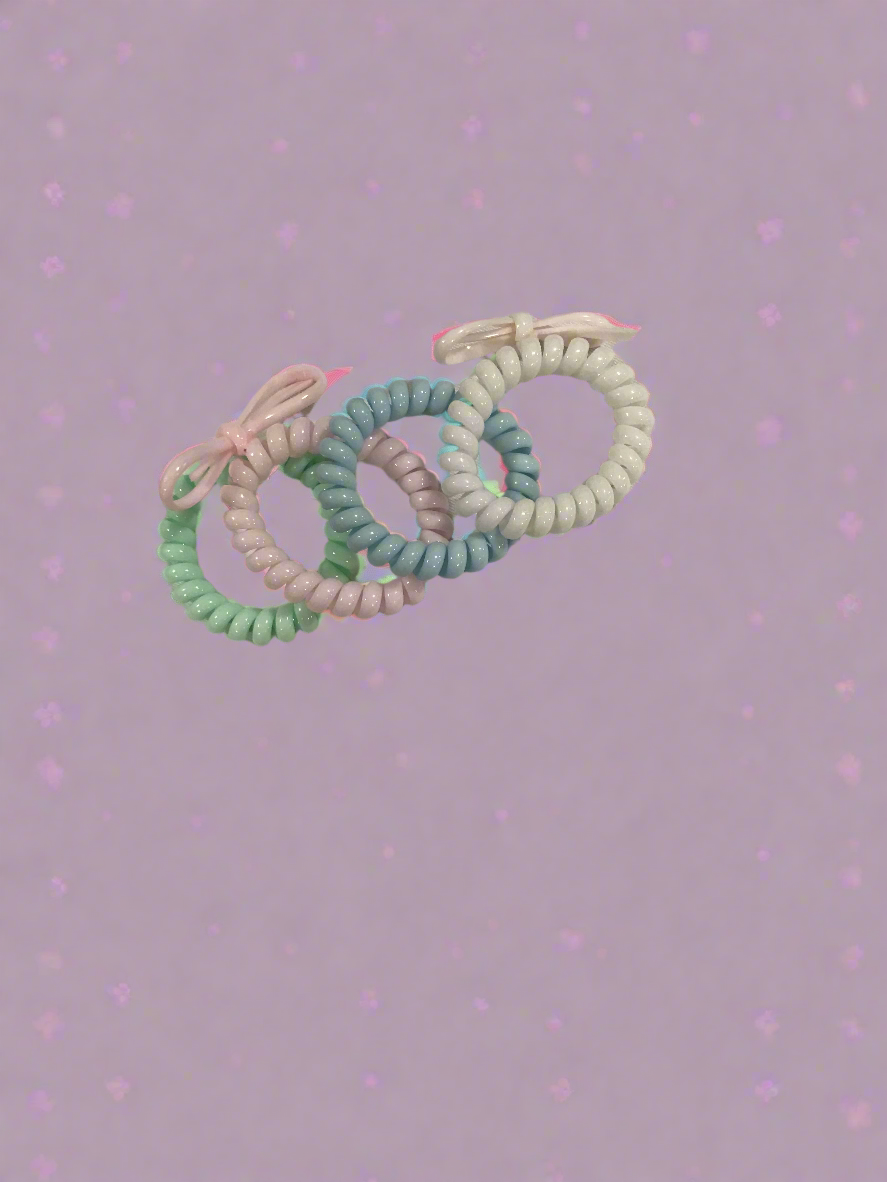 Ponytail cord coils