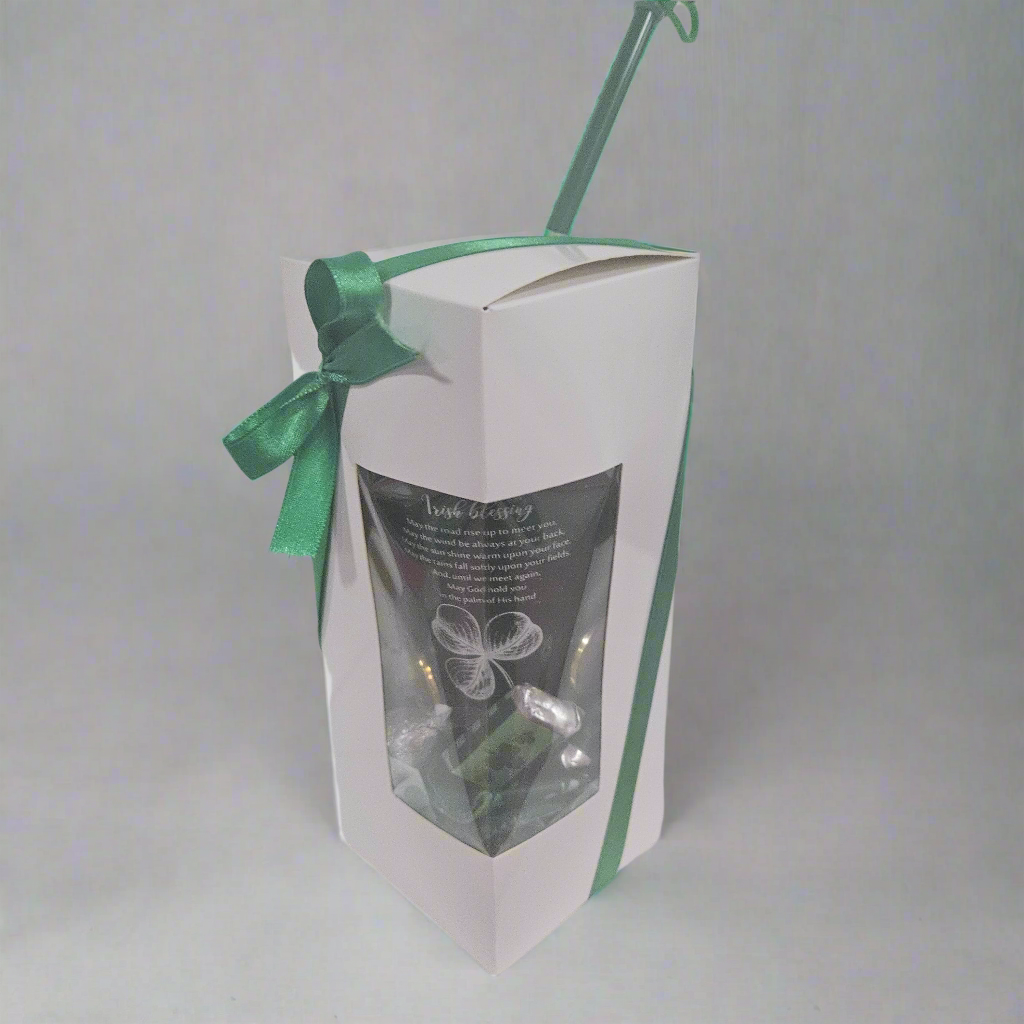 St. Patrick's Day Shamrock Tumblers Gift Box.