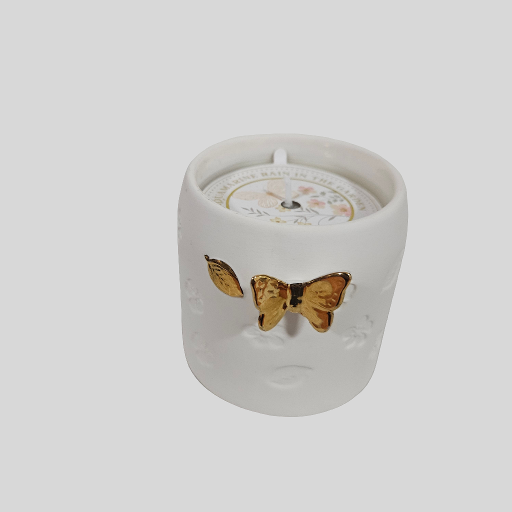 Butterfly Ceramic Candle