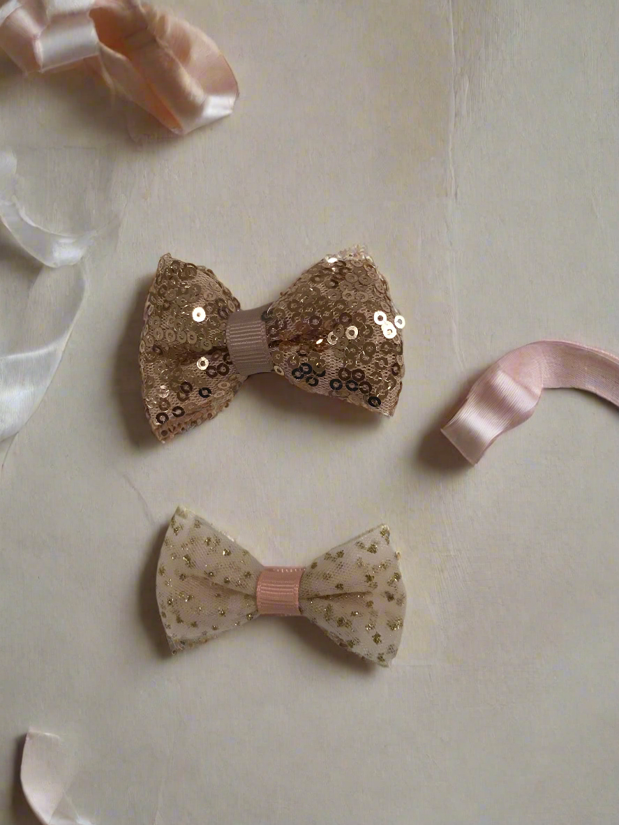 Pink Glitter Brarett Set