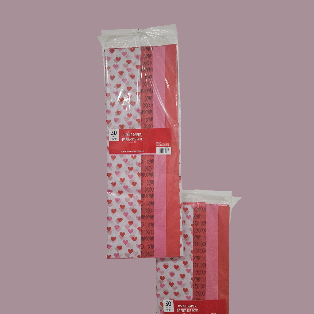 Valentines designed Tissue gift wrap