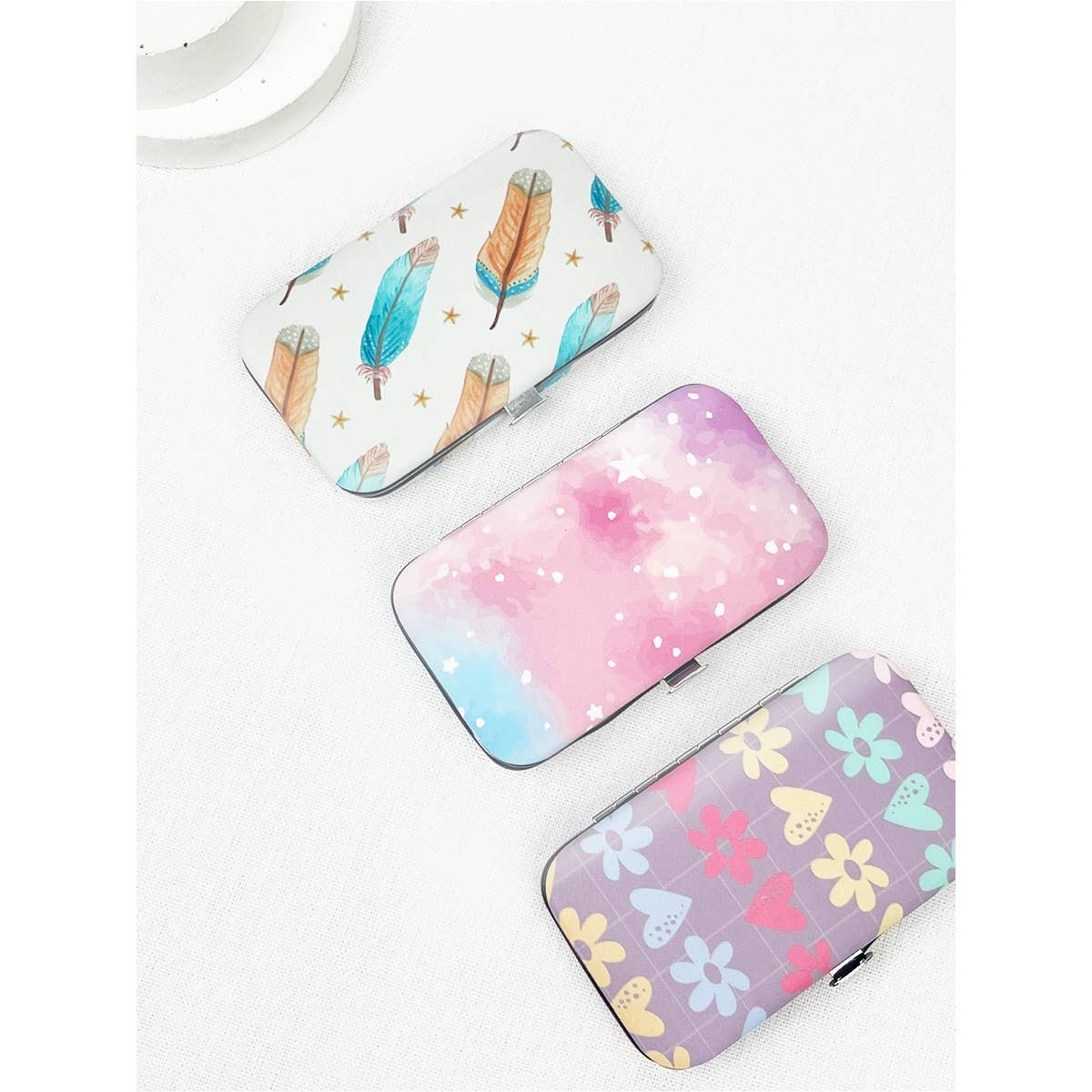 Personal Mani and Pedi Kit care tools with case
