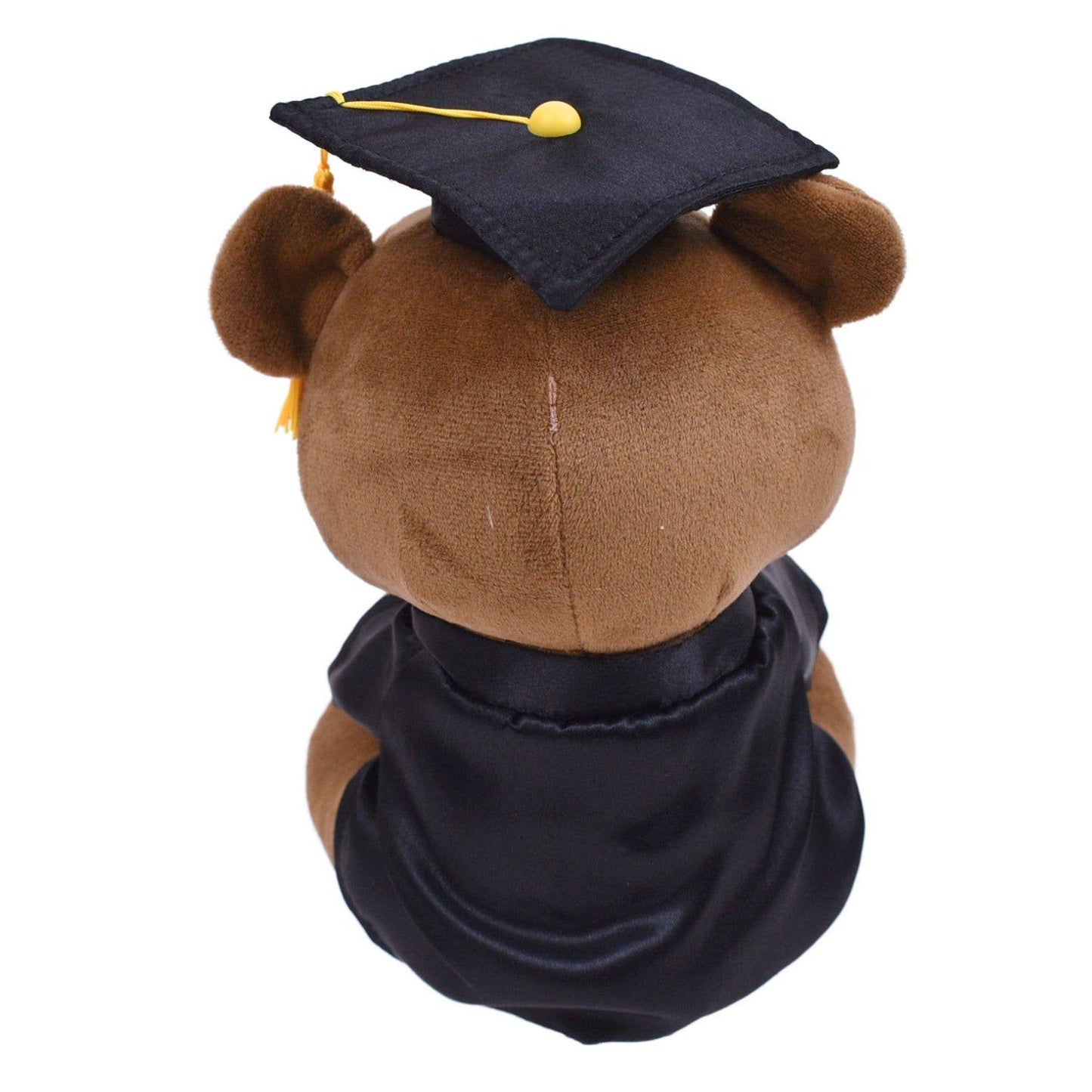 8" Dark Brown Grad Bear Plush