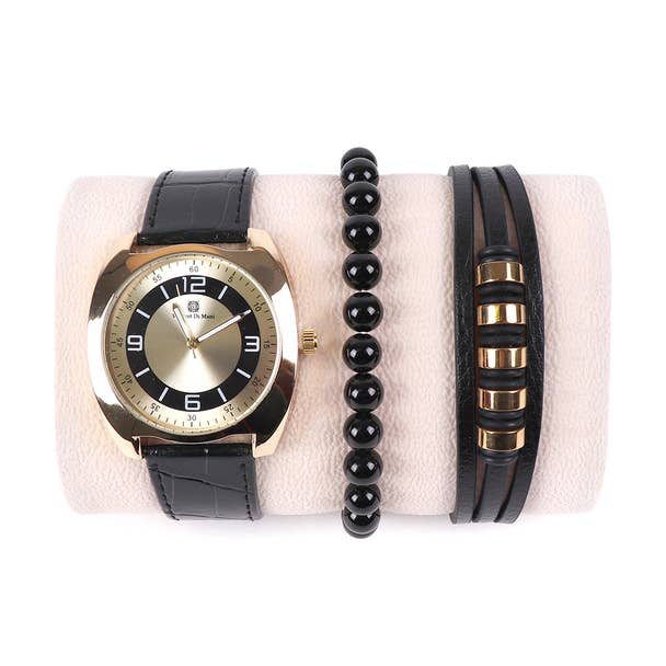 Men’s Watch & Bracelet Gift Set – Perfect for Father’s Day