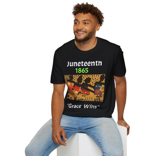 Juneteenth 1865 T-Shirt — "Grace Wins" Celebration Tee