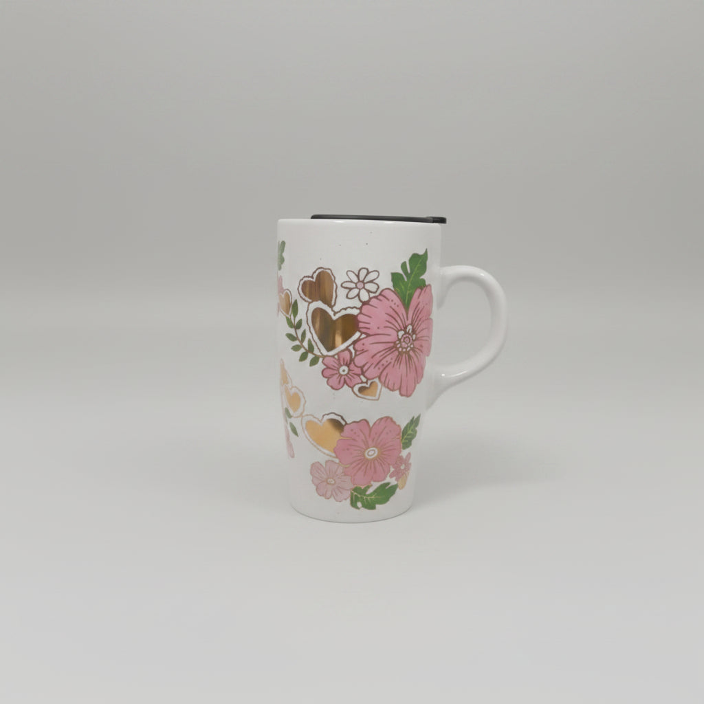Pink Floral Mug