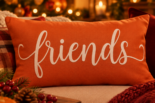 Friends Fall Festive Throw Pillow