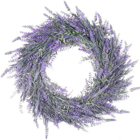 Artificial Lavender Door Wreath