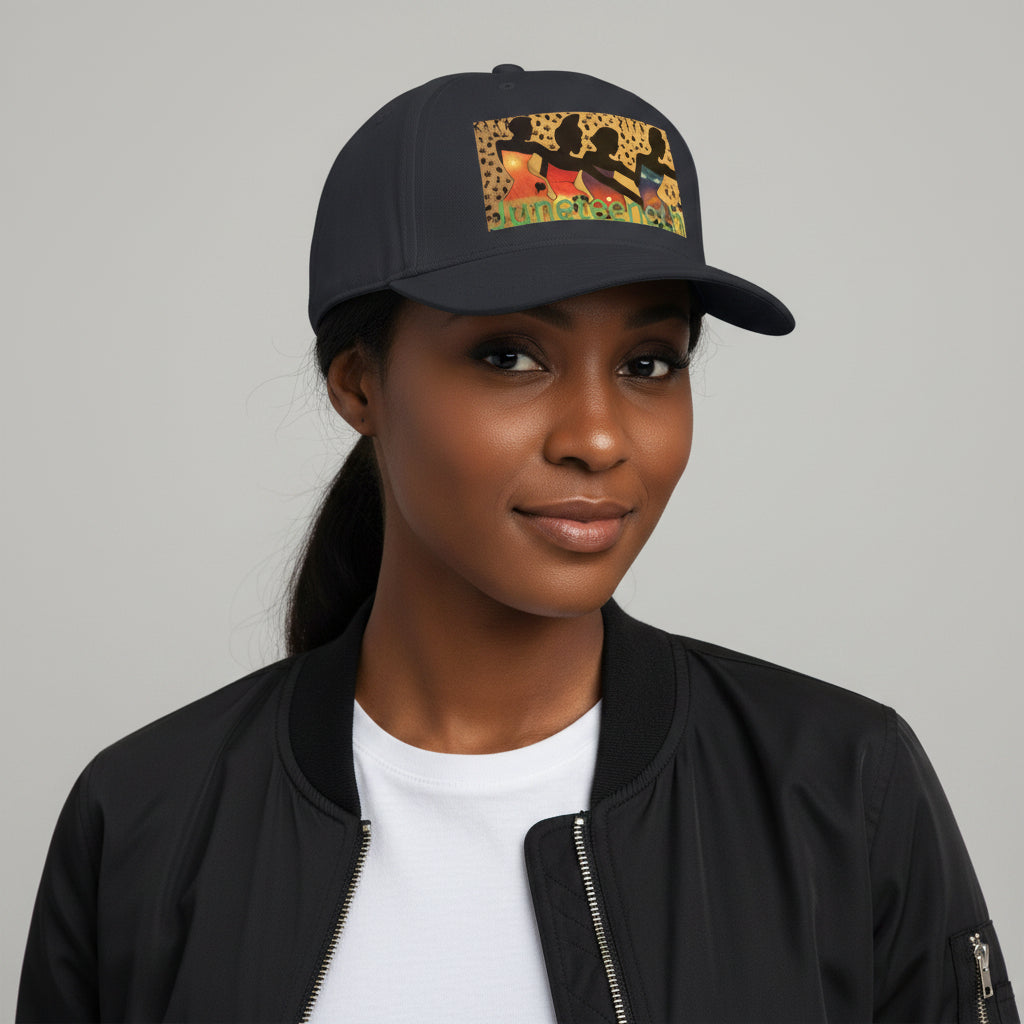 Juneteenth Baseball Cap - Bright Script Celebration Hat