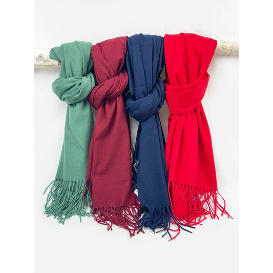 Brushed Soft Scarf With Tassel