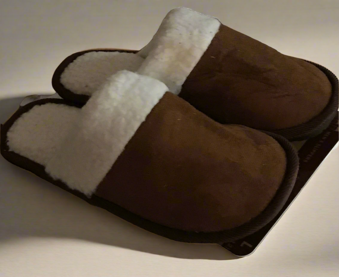 Men’s Faux Suede Slippers