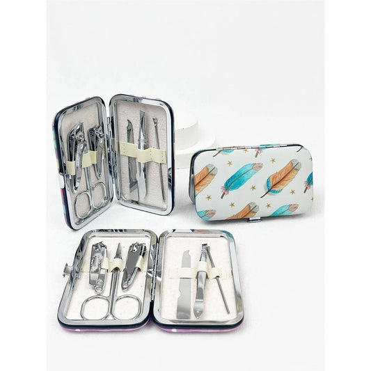 Personal Mani and Pedi Kit care tools with case