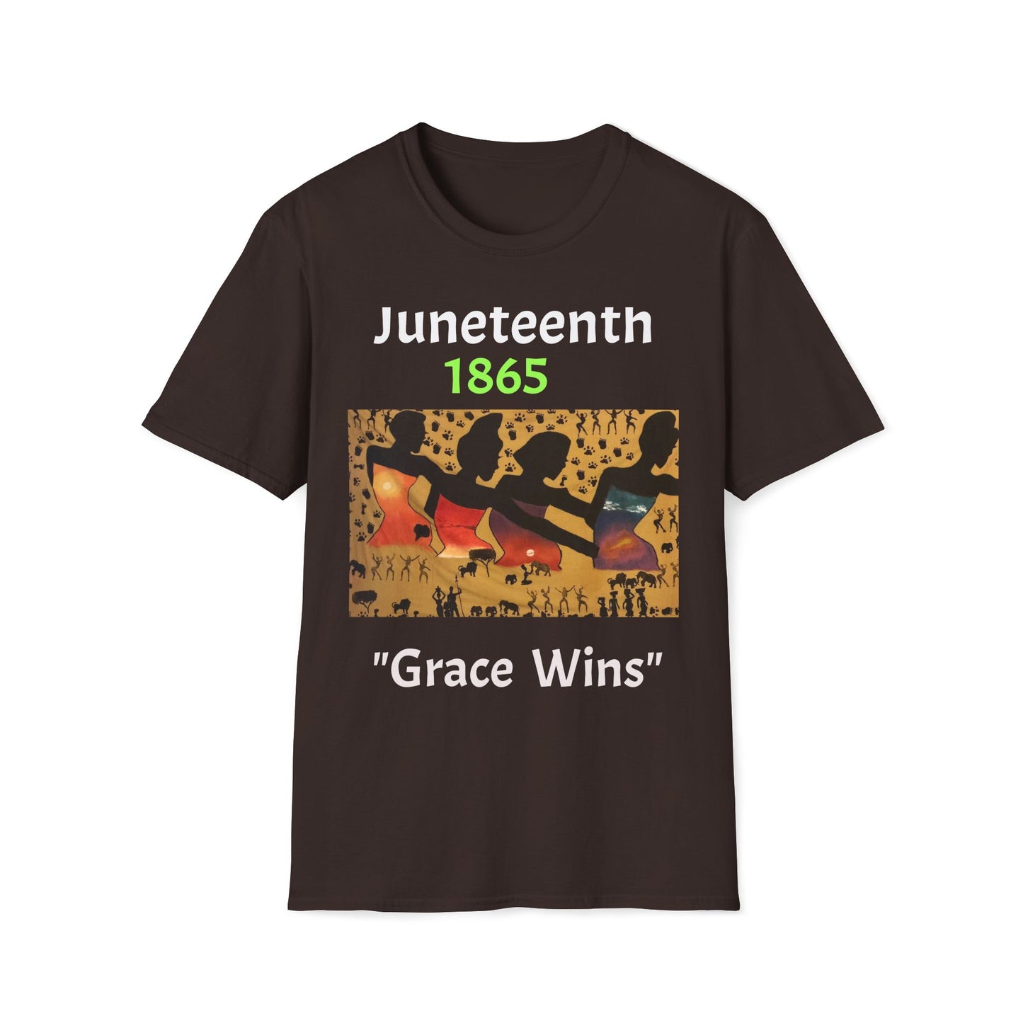 Juneteenth 1865 T-Shirt — "Grace Wins" Celebration Tee