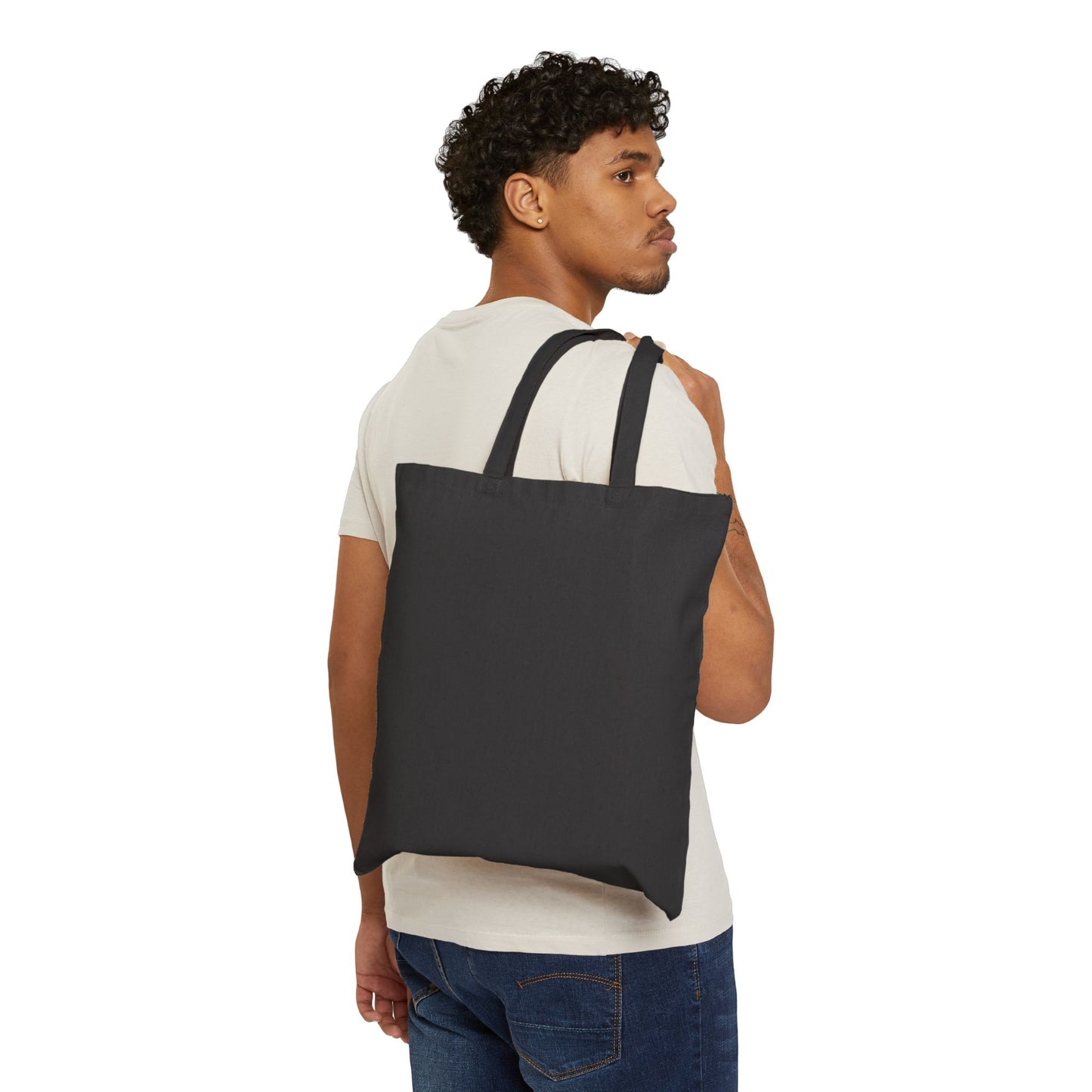 Tote Bag — "Grace Wins" Silhouette Canvas Tote (Empowerment, Melanin Pride)