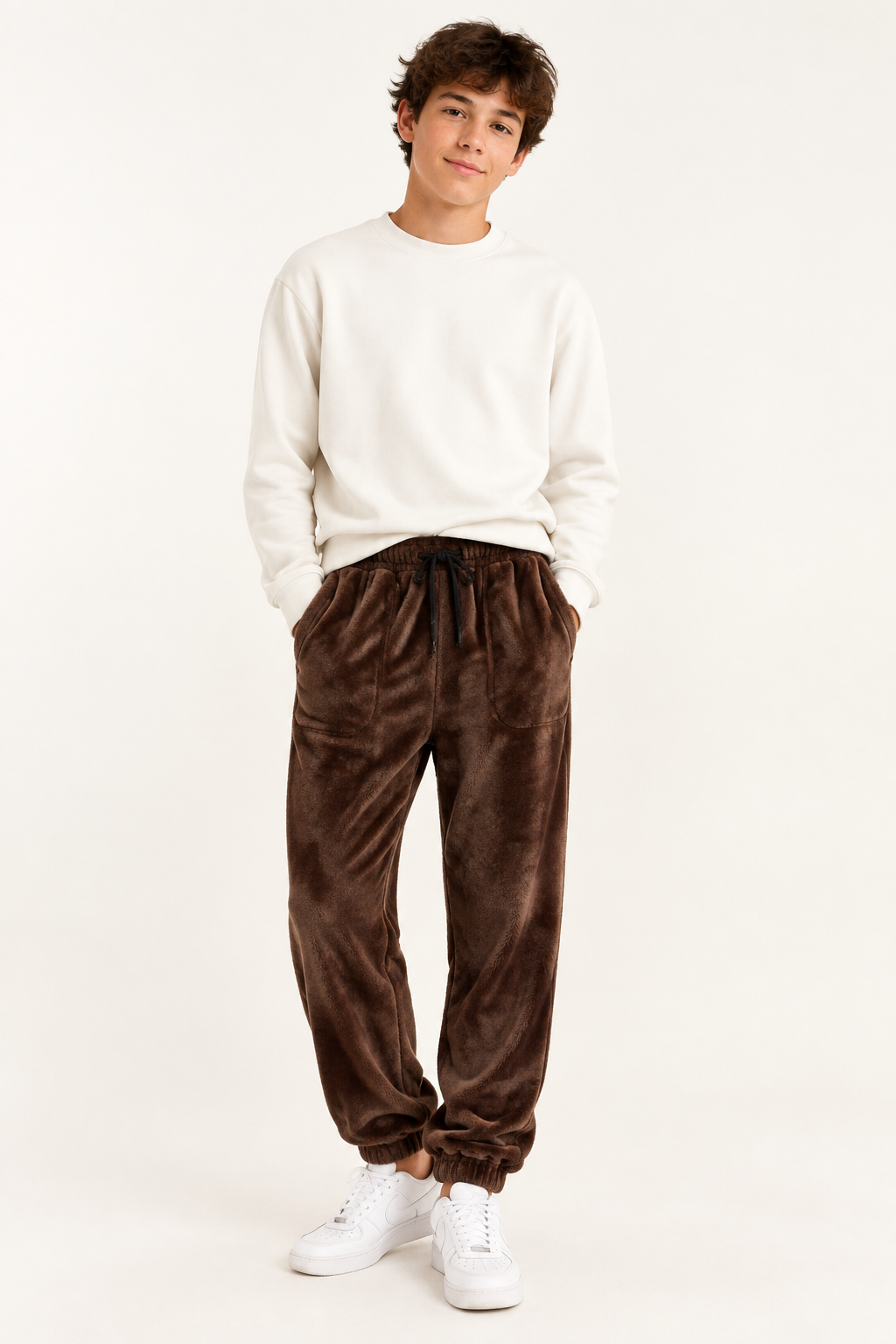 Boys Jogger Drawstring Fleece Pockets Sweatpants Boys' XL (14-16)