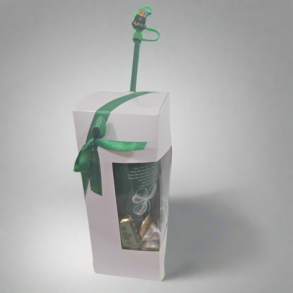 St. Patrick's Day Shamrock Tumblers Gift Box.
