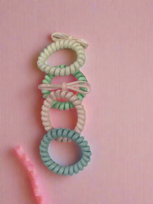 Ponytail cord coils