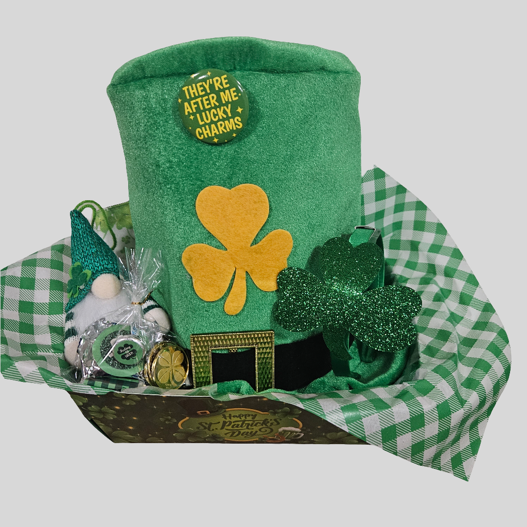 St. Patrick's Day Top hat Gift Basket