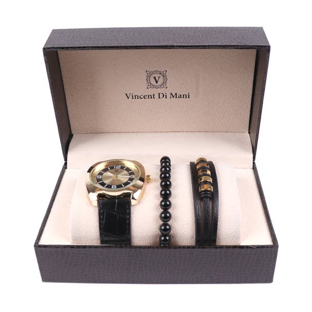 Men’s Watch & Bracelet Gift Set – Perfect for Father’s Day