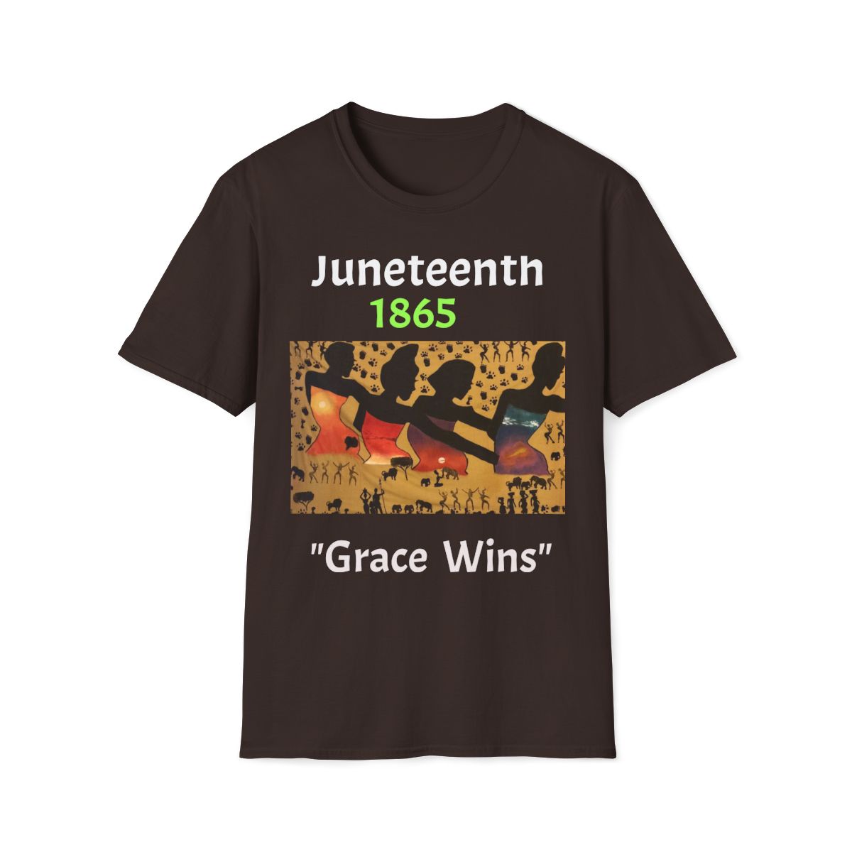 Juneteenth 1865 T-Shirt — "Grace Wins" Celebration Tee