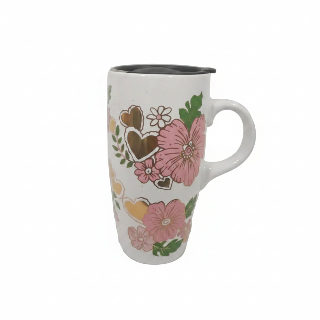 Pink Floral Mug