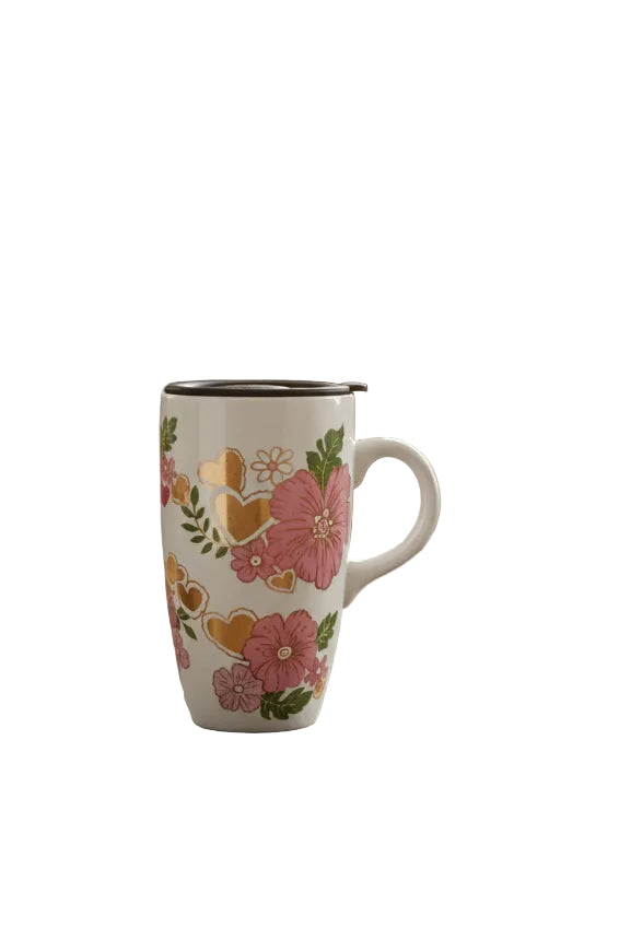 Pink Floral Mug