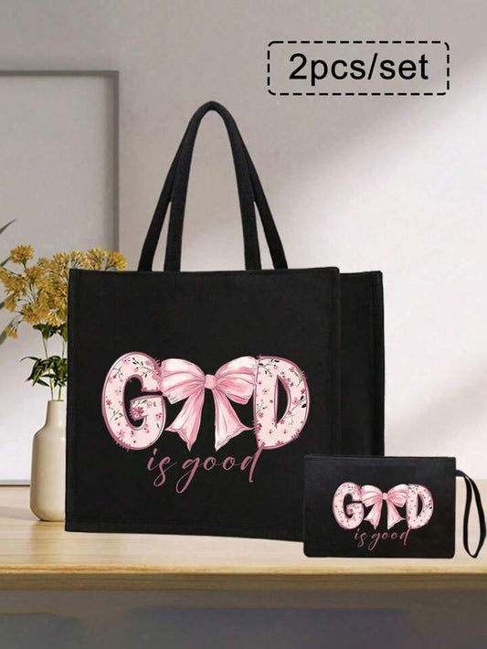 God is Good "2 piece" tote bag set