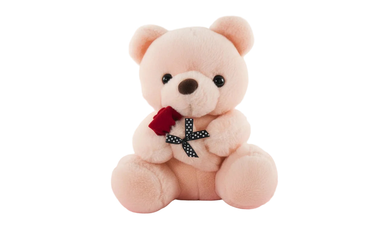Blush Pink bear with rose