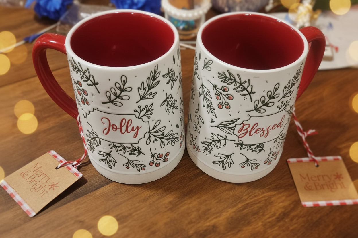 Oversized Holiday Mugs
