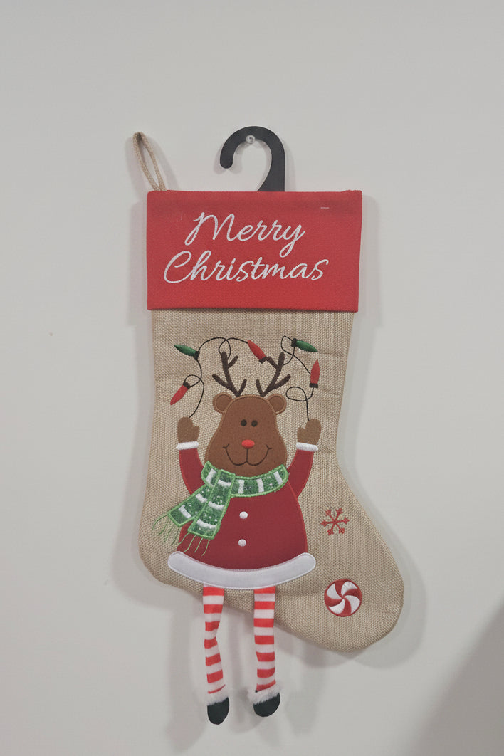 Reindeer Christmas Stocking