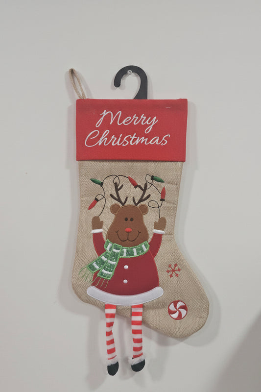 Reindeer Christmas Stocking