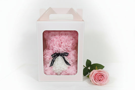 Pink Rose Bear Gift Box