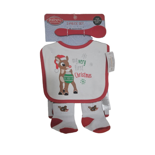 3 - piece Christmas Bib Set
