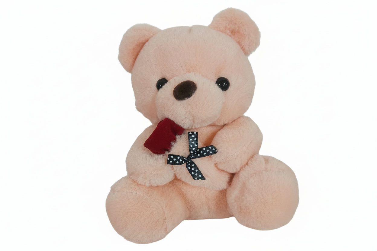 Blush Pink bear with rose