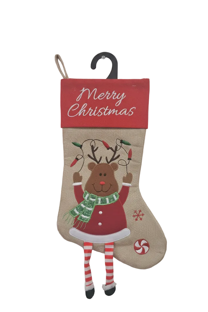 Reindeer Christmas Stocking