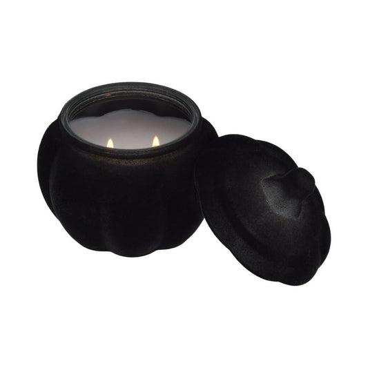 Better Homes & Gardens Salted Scented 2-Wick 10oz (284.3 g) Medium Flocked Pumpkin Jar Candle