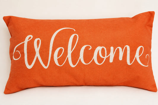 Welcome Fall Festive Throw Pillow