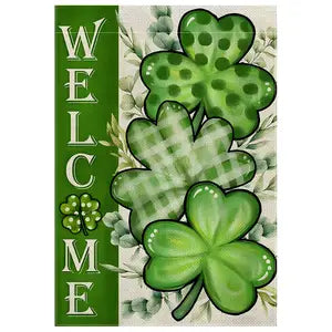 St. Patrick's Day Welcome Garden Flag