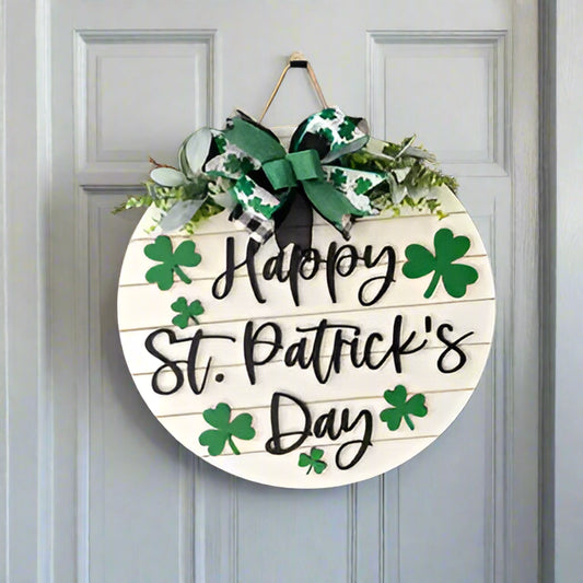 St. Patrick's Day Door Hanger Wreath